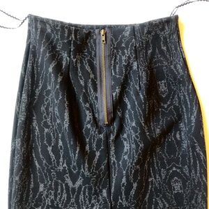 NWOT Skirt with Slit & Large Back Zipper Statement